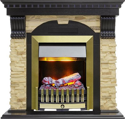 Dimplex Dublin очаг Danville Antique Brass FB2 дуб/сланец_2